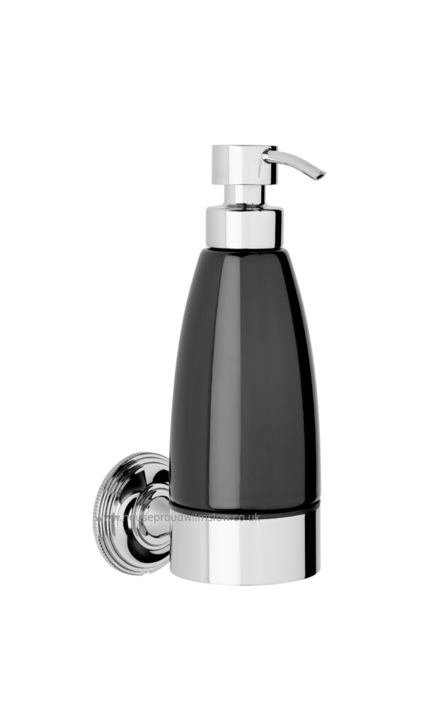 Style Moderne Liquid Soap Dispenser. Black ceramic-0