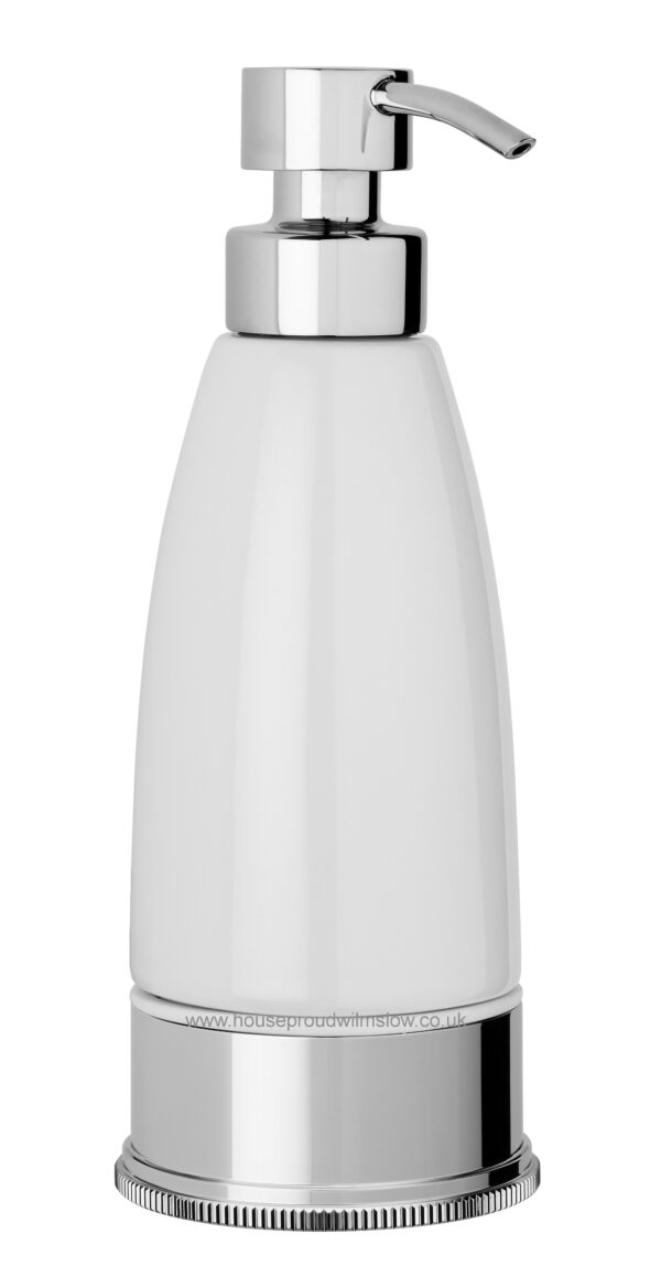 Style Moderne Freestanding Liquid Soap Dispenser. White ceramic-0