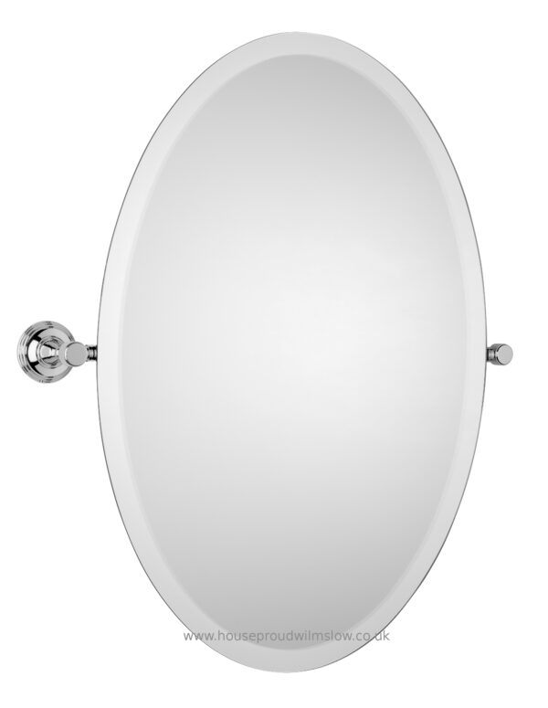 Style Moderne Large Oval Tilting Mirror-0