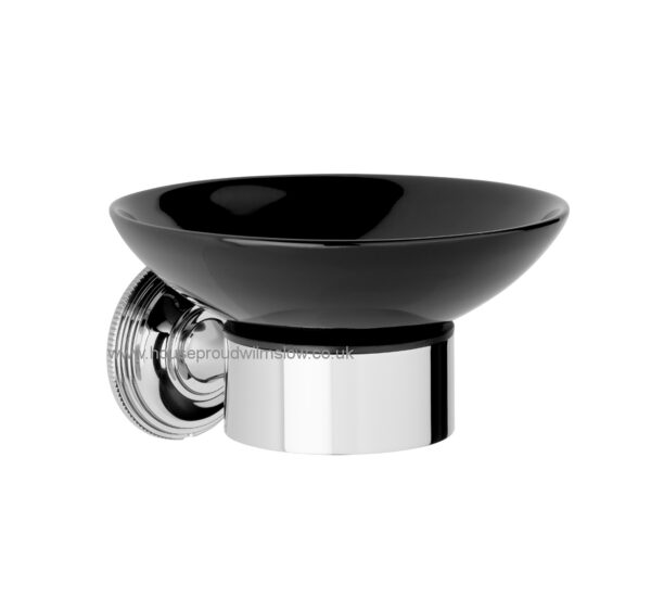 Style Moderne Soap Dish. Black ceramic-0
