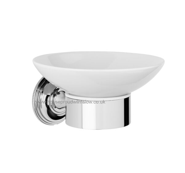 Style Moderne Soap Dish. White ceramic-0